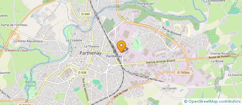 localisation de l'entreprise MONSIEUR JACQUES BELLEVILLE à PARTHENAY