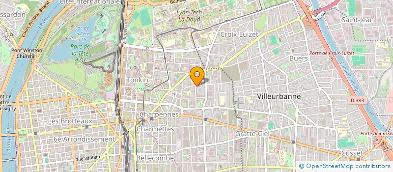 localisation de l'entreprise MONSIEUR JACQUES BENAIR  VILLEURBANNE