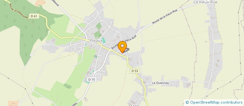localisation de l'entreprise MONSIEUR JACQUES BENET à PREAUX