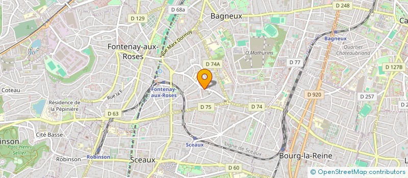 localisation de l'entreprise MONSIEUR JACQUES BENHAMADI à FONTENAY-AUX-ROSES