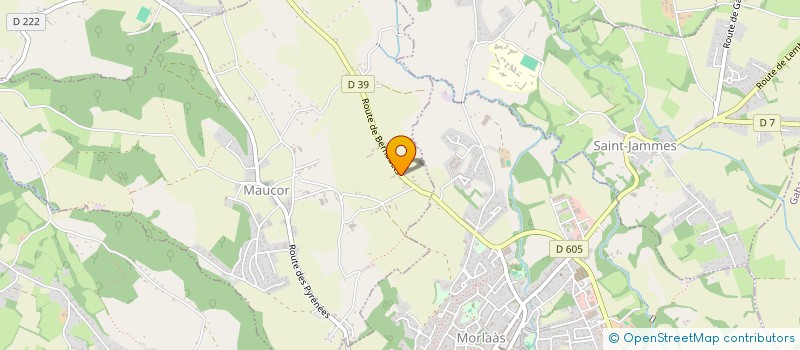 localisation de l'entreprise MONSIEUR JACQUES BENOIT  MORLAAS