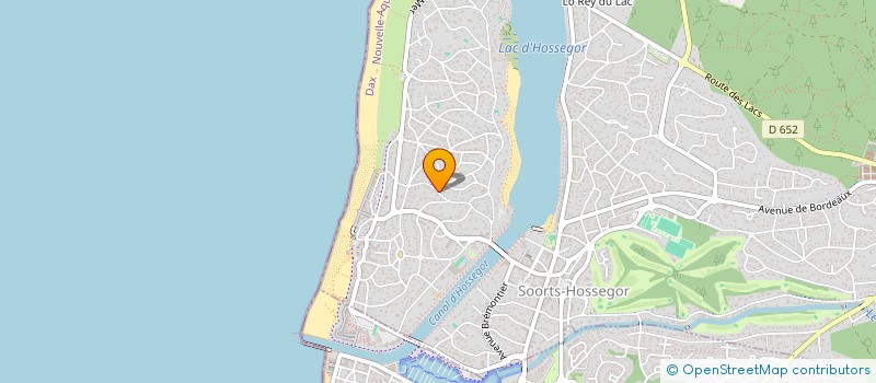 localisation de l'entreprise MONSIEUR JACQUES BENOIT  SOORTS-HOSSEGOR