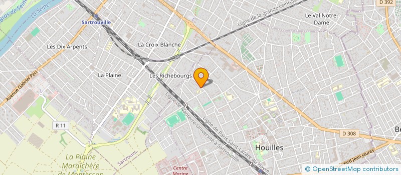 localisation de l'entreprise MONSIEUR JACQUES BENONY  HOUILLES