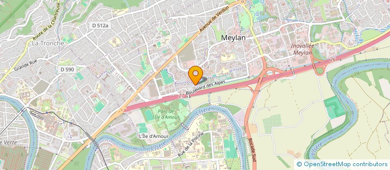 localisation de l'entreprise MONSIEUR JACQUES BENSARD  MEYLAN