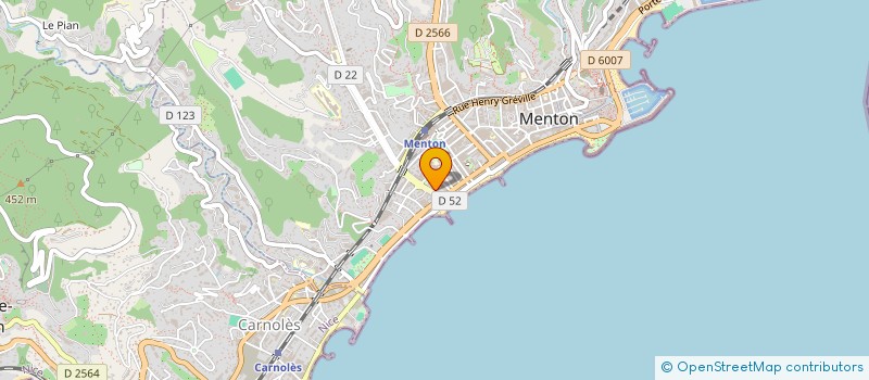 localisation de l'entreprise MONSIEUR JACQUES BERCAUD à MENTON