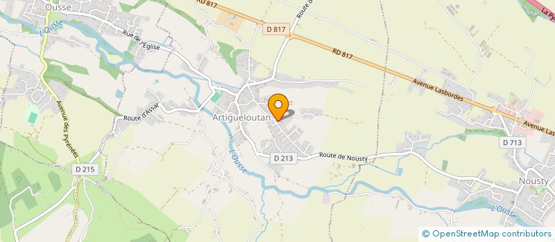 localisation de l'entreprise MONSIEUR JACQUES BERDOU  ARTIGUELOUTAN