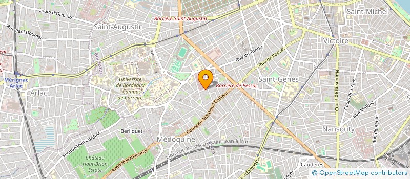 localisation de l'entreprise MONSIEUR JACQUES BERGE à BORDEAUX
