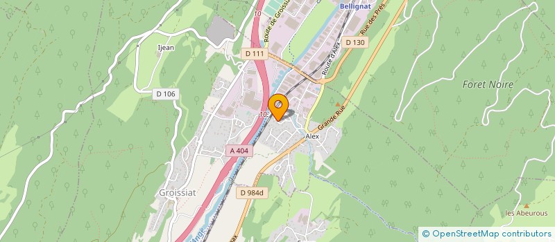localisation de l'entreprise MONSIEUR JACQUES BERNARD à GROISSIAT