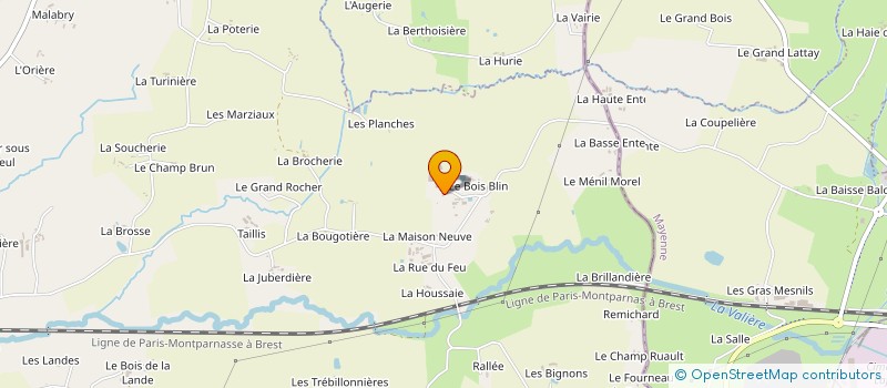 localisation de l'entreprise MONSIEUR JACQUES BERNIER à POCE-LES-BOIS