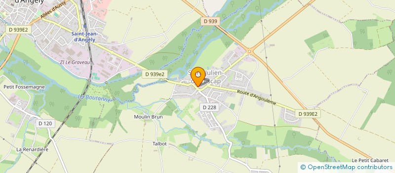 localisation de l'entreprise MONSIEUR JACQUES BERTHELOT  SAINT JULIEN DE L'ESCAP