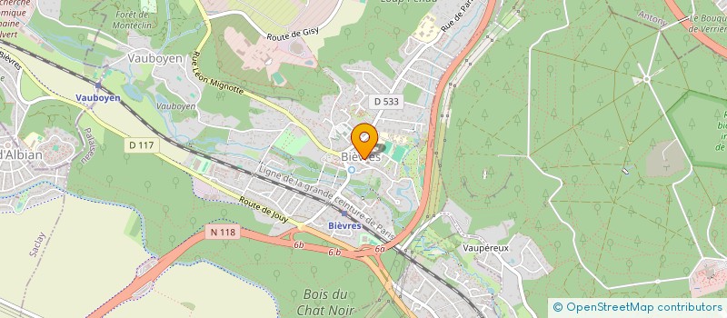 localisation de l'entreprise MONSIEUR JACQUES BERTHIER à BIEVRES