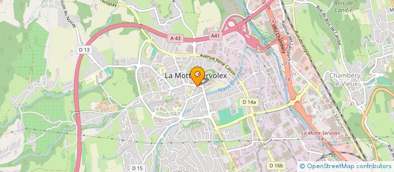 localisation de l'entreprise MONSIEUR JACQUES BERTHOD à LA MOTTE-SERVOLEX