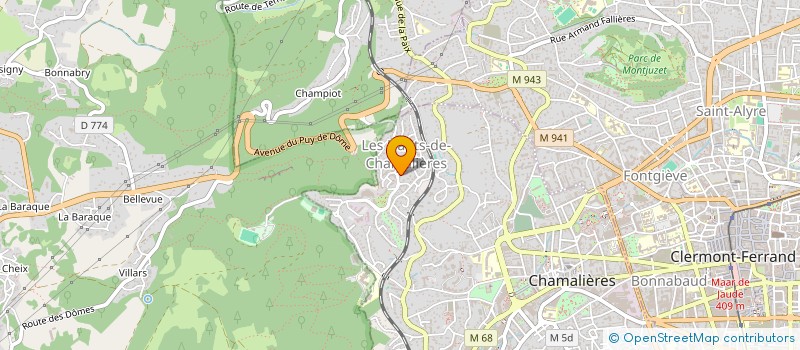 localisation de l'entreprise MONSIEUR JACQUES BERTHOMME à CHAMALIERES