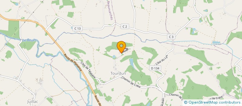 localisation de l'entreprise MONSIEUR JACQUES BERTIN  TOURDUN