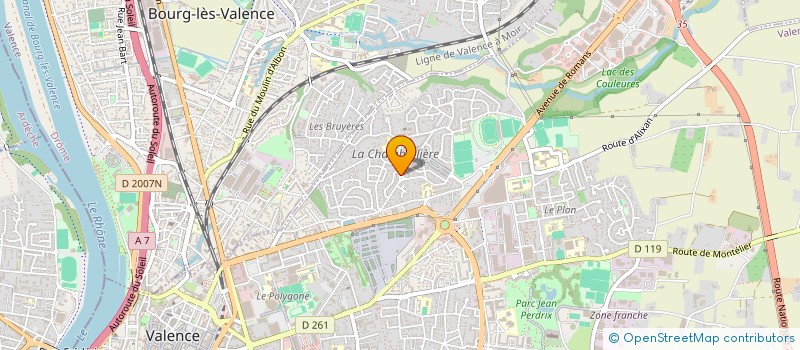 localisation de l'entreprise MONSIEUR JACQUES BERTIN  VALENCE