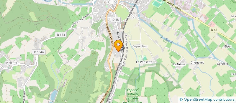 localisation de l'entreprise MONSIEUR JACQUES BERTIN à TULLINS