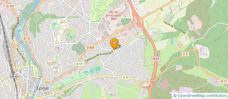 localisation de l'entreprise MONSIEUR JACQUES BERTRAND à EPINAL