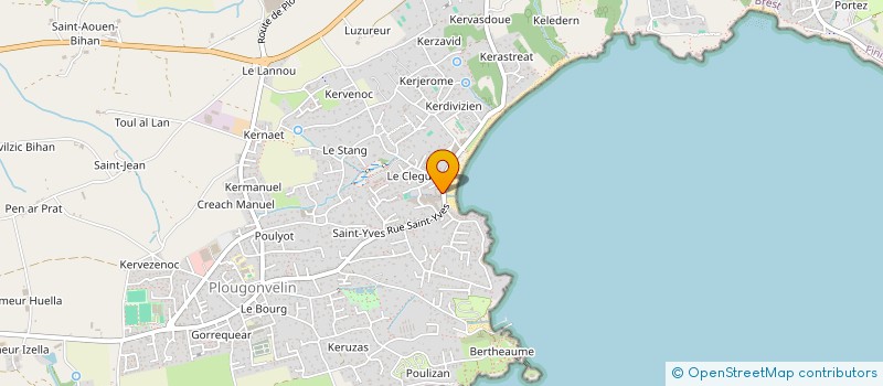localisation de l'entreprise MONSIEUR JACQUES BEYOU  PLOUGONVELIN