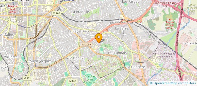 localisation de l'entreprise MONSIEUR JACQUES BEYRAND  CLERMONT-FERRAND