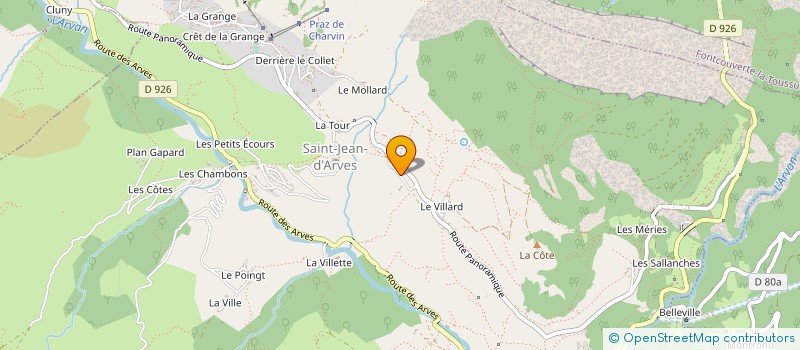 localisation de l'entreprise MONSIEUR JACQUES BIANCOTTO  SAINT SORLIN D'ARVES