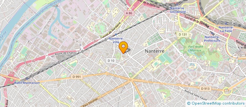 localisation de l'entreprise MONSIEUR JACQUES BIBASSE à NANTERRE