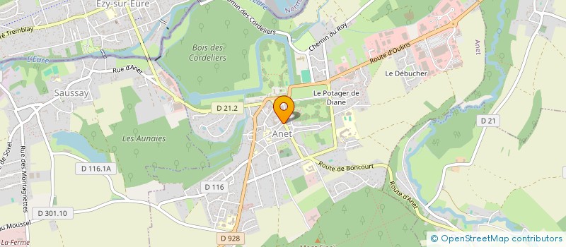 localisation de l'entreprise MONSIEUR JACQUES BICER à ANET