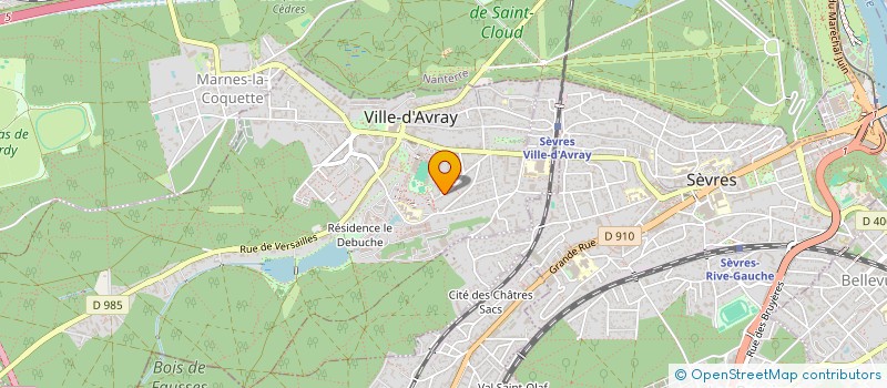 localisation de l'entreprise MONSIEUR JACQUES BICHET à VILLE-D'AVRAY