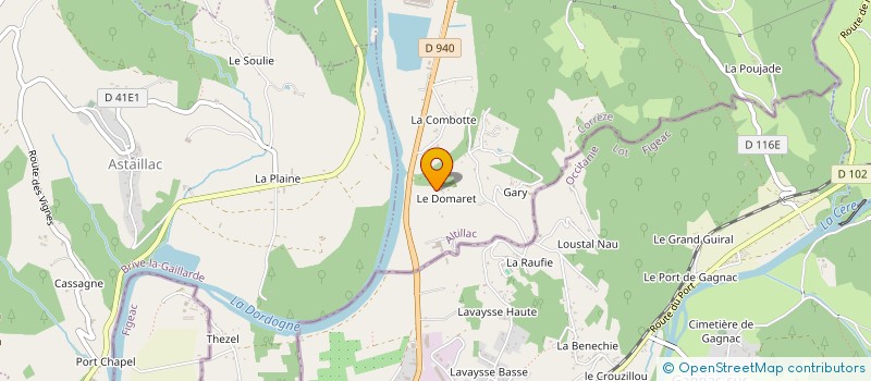 localisation de l'entreprise MONSIEUR JACQUES BIDAULT  ALTILLAC