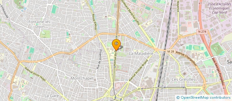 localisation de l'entreprise MONSIEUR JACQUES BIONDI à DIJON