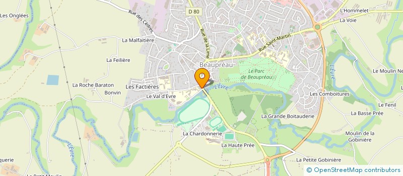 localisation de l'entreprise MONSIEUR JACQUES BIOTTEAU à MONTREVAULT-SUR-EVRE