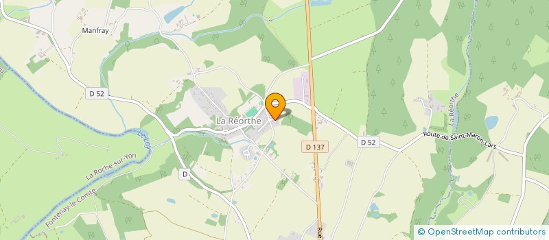 localisation de l'entreprise MONSIEUR JACQUES BIRAULT  LA REORTHE