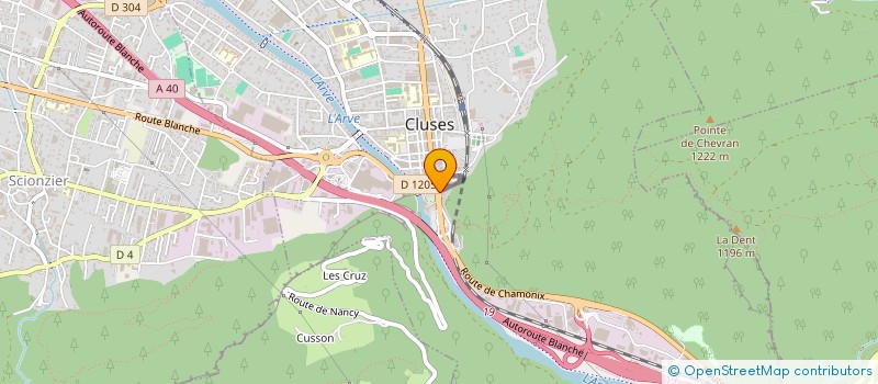 localisation de l'entreprise MONSIEUR JACQUES BLACHON  CLUSES