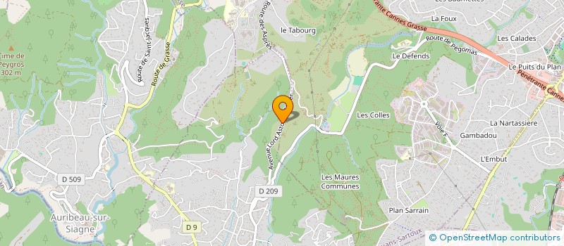 localisation de l'entreprise MONSIEUR JACQUES BLANCHARD  PEGOMAS