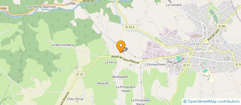 localisation de l'entreprise MONSIEUR JACQUES BLANCHARD à CHAZELLES SUR LYON