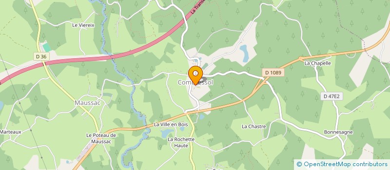 localisation de l'entreprise MONSIEUR JACQUES BLANCHON  MEYMAC