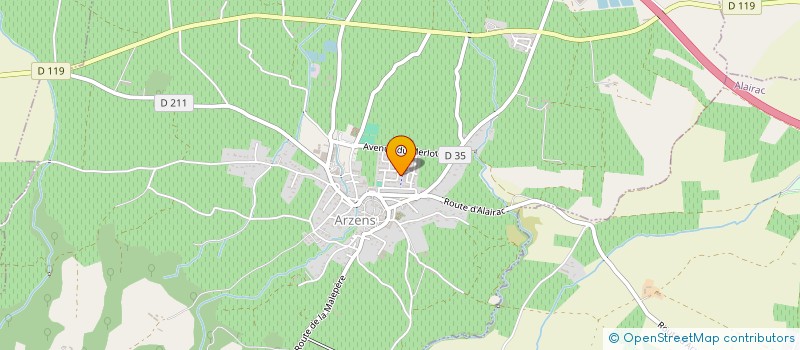 localisation de l'entreprise MONSIEUR JACQUES BLONDEAU  ARZENS