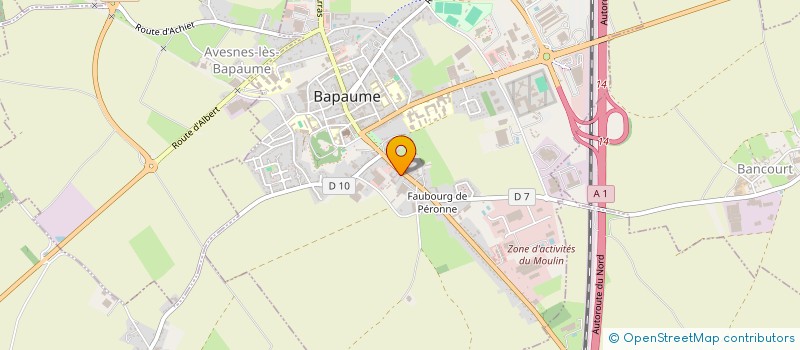 localisation de l'entreprise MONSIEUR JACQUES BLONDEL  BAPAUME