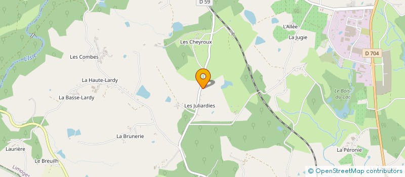 localisation de l'entreprise MONSIEUR JACQUES BLONDY  COUSSAC-BONNEVAL