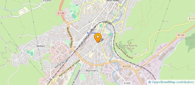 localisation de l'entreprise MONSIEUR JACQUES BO à AURILLAC