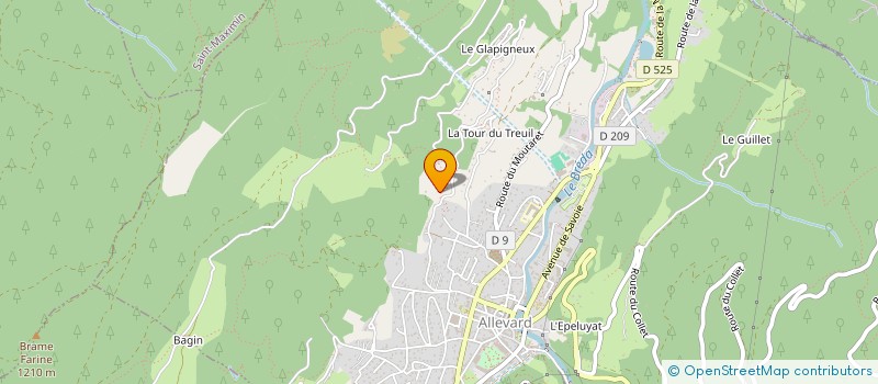 localisation de l'entreprise MONSIEUR JACQUES BOCHIROL à ALLEVARD
