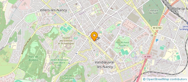 localisation de l'entreprise MONSIEUR JACQUES BODELET  VANDUVRE-LES-NANCY