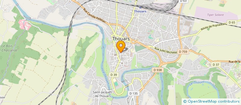 localisation de l'entreprise MONSIEUR JACQUES BODIN  THOUARS