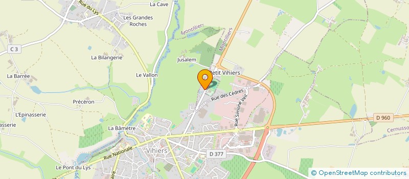 localisation de l'entreprise MONSIEUR JACQUES BODIN  MONTILLIERS