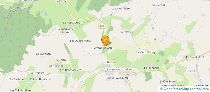 localisation de l'entreprise MONSIEUR JACQUES BOISSEAU à COUR-MAUGIS SUR HUISNE