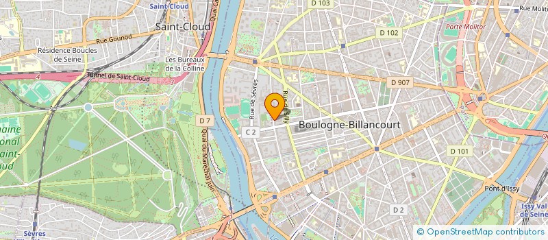 localisation de l'entreprise MONSIEUR JACQUES BOISSIERE  BOULOGNE-BILLANCOURT