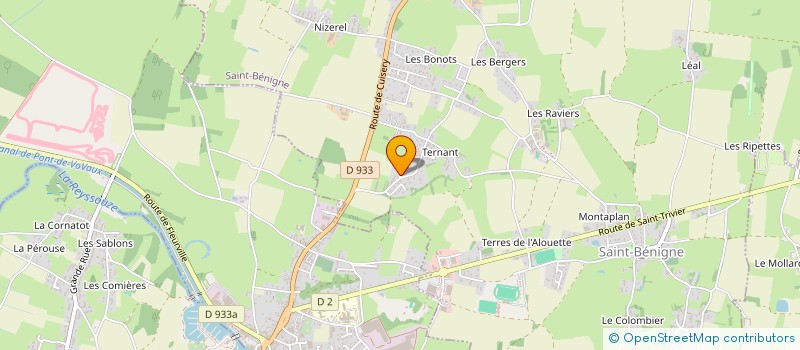 localisation de l'entreprise MONSIEUR JACQUES BONNET à SAINT-BENIGNE