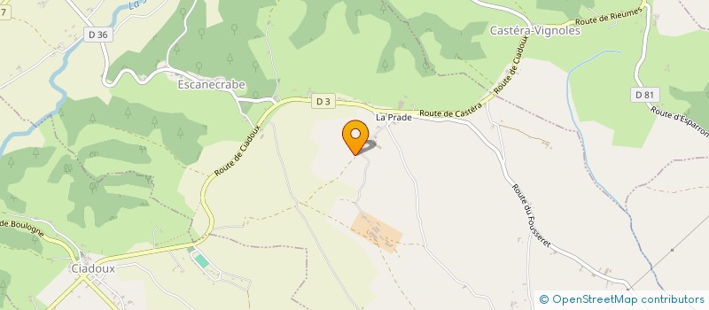 localisation de l'entreprise MONSIEUR JACQUES BONNET à ESCANECRABE