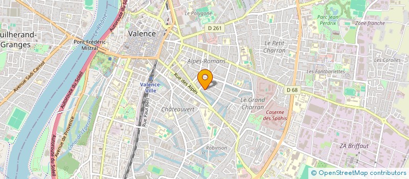 localisation de l'entreprise MONSIEUR JACQUES BONZON à VALENCE