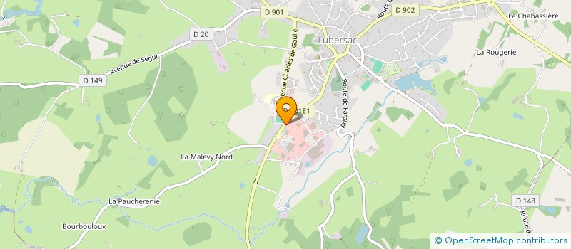 localisation de l'entreprise MONSIEUR JACQUES BOQUET  LUBERSAC