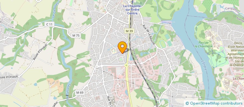 localisation de l'entreprise MONSIEUR JACQUES BORDIER  LA CHAPELLE-SUR-ERDRE